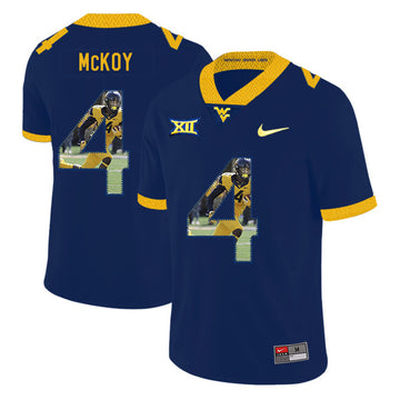 Kennedy McKoy West Virginia Mountaineers navy Fashion jersey