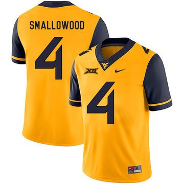 Wendell Smallwood West Virginia Mountaineers gold jersey