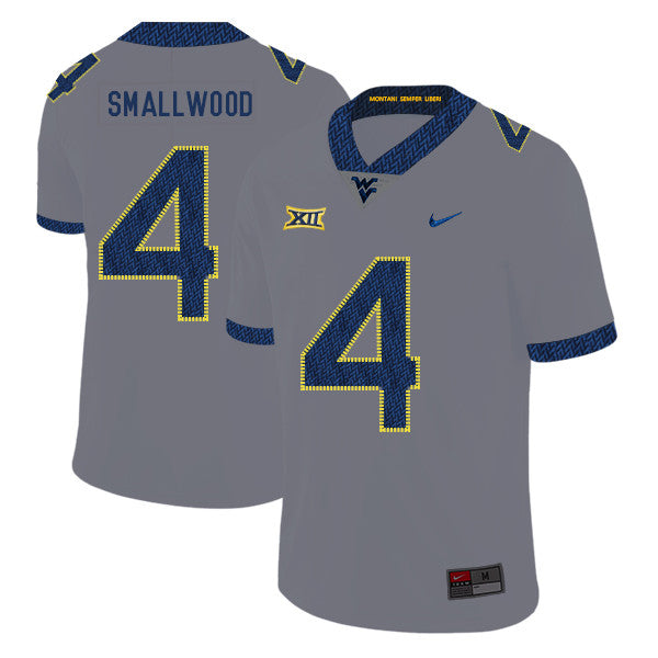 Wendell Smallwood West Virginia Mountaineers gray jersey