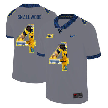 Wendell Smallwood West Virginia Mountaineers gray Fashion jersey