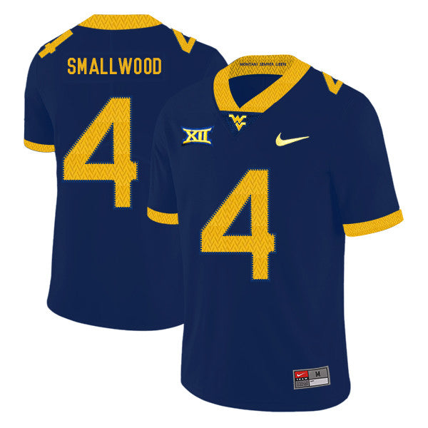Wendell Smallwood West Virginia Mountaineers navy jersey