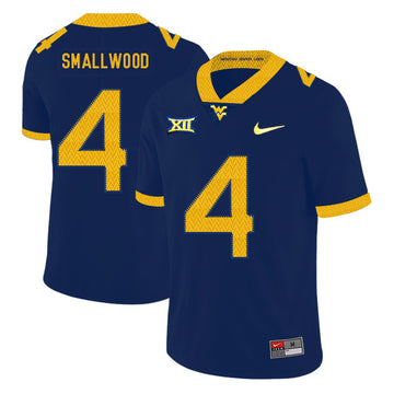 Wendell Smallwood West Virginia Mountaineers navy jersey