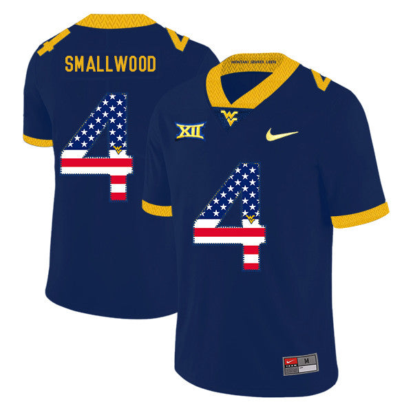 Wendell Smallwood West Virginia Mountaineers navy jersey