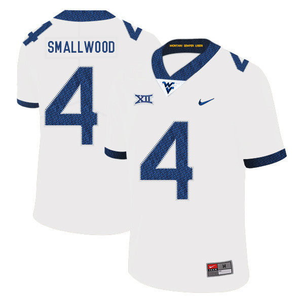 Wendell Smallwood West Virginia Mountaineers white jersey