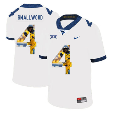 Wendell Smallwood West Virginia Mountaineers white Fashion jersey