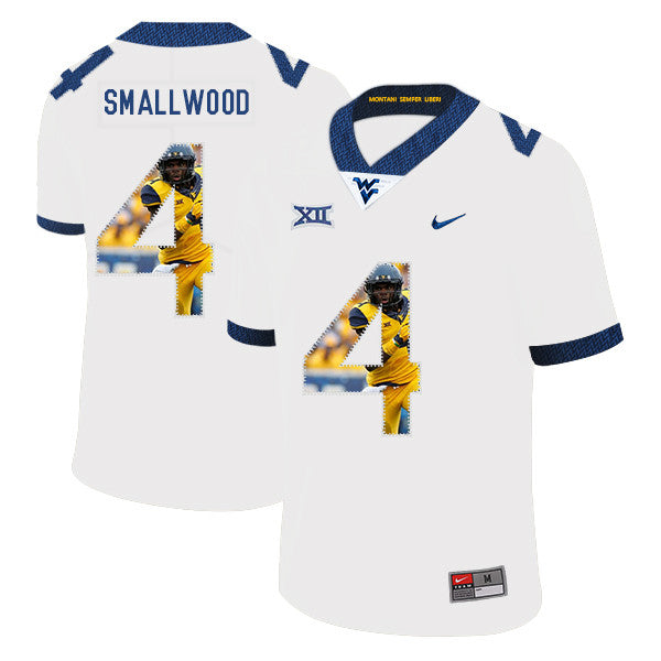 Wendell Smallwood West Virginia Mountaineers white Fashion jersey