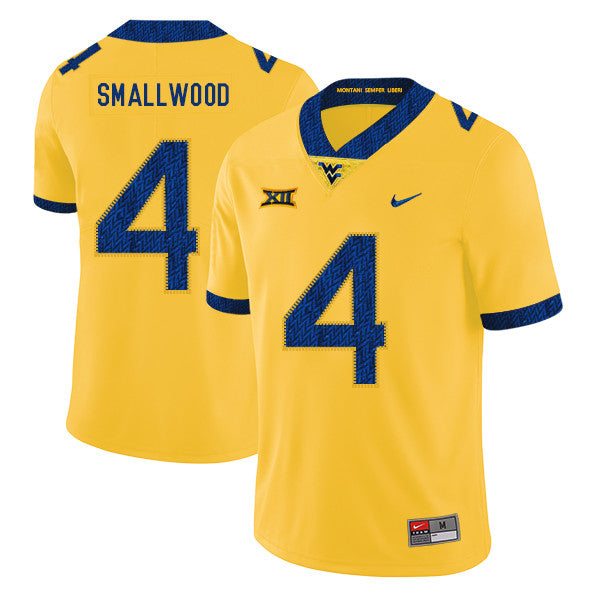 Wendell Smallwood West Virginia Mountaineers yellow jersey