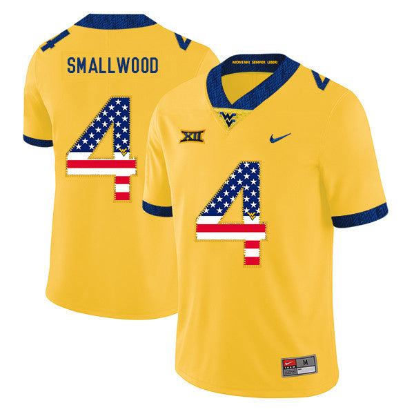 Wendell Smallwood West Virginia Mountaineers yellow jersey