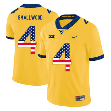 Wendell Smallwood West Virginia Mountaineers yellow jersey