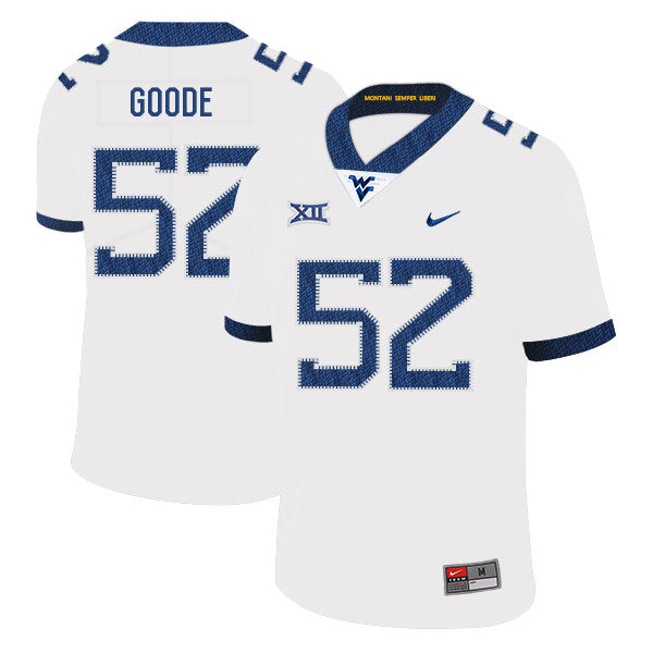 Najee Goode West Virginia Mountaineers white jersey