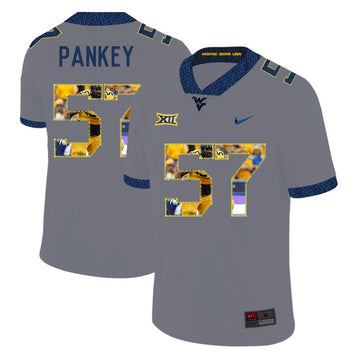 Adam Pankey West Virginia Mountaineers gray Fashion jersey