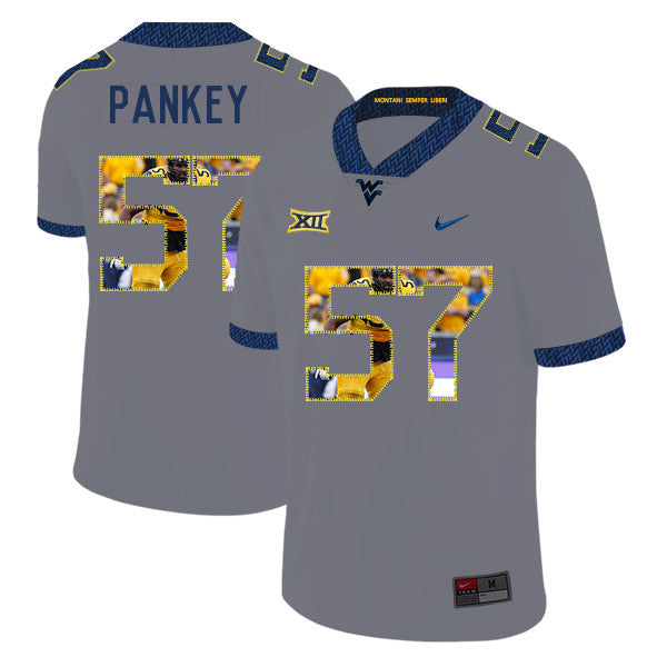 Adam Pankey West Virginia Mountaineers gray Fashion jersey