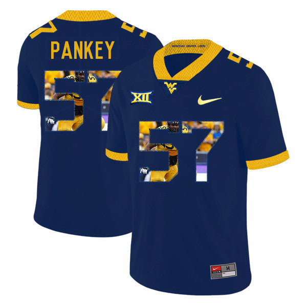 Adam Pankey West Virginia Mountaineers navy Fashion jersey