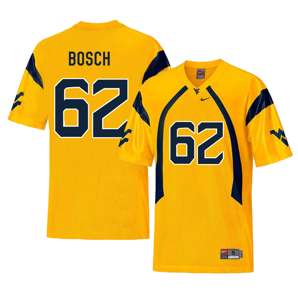 Kyle Bosch West Virginia Mountaineers gold jersey
