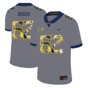 Kyle Bosch West Virginia Mountaineers gray Fashion jersey