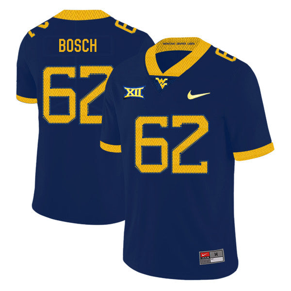 Kyle Bosch West Virginia Mountaineers navy jersey