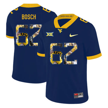 Kyle Bosch West Virginia Mountaineers navy Fashion jersey