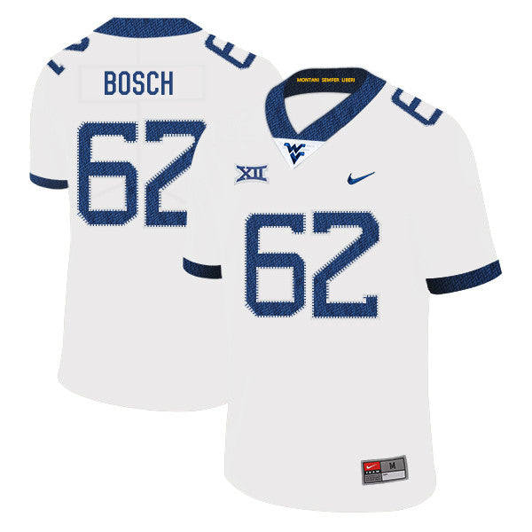 Kyle Bosch West Virginia Mountaineers white jersey