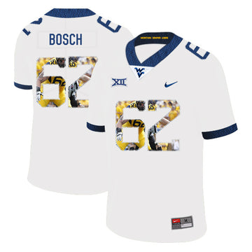 Kyle Bosch West Virginia Mountaineers white Fashion jersey