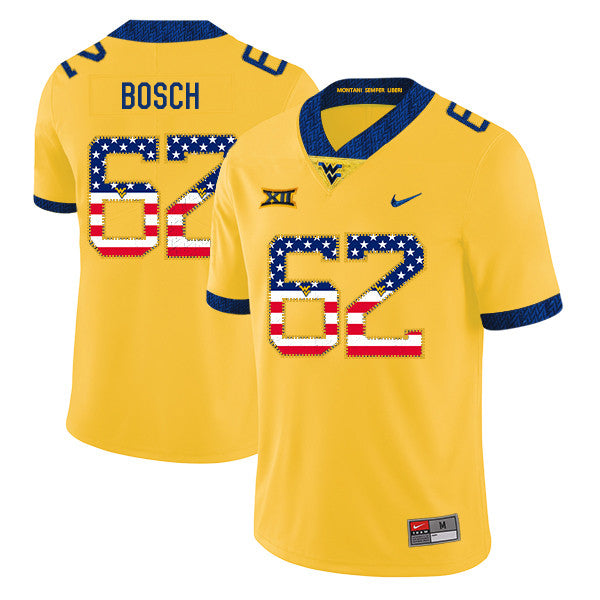 Kyle Bosch West Virginia Mountaineers yellow jersey
