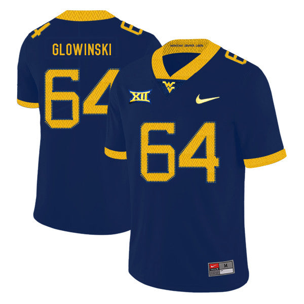 Mark Glowinski Nay College West Virginia Mountaineers jersey