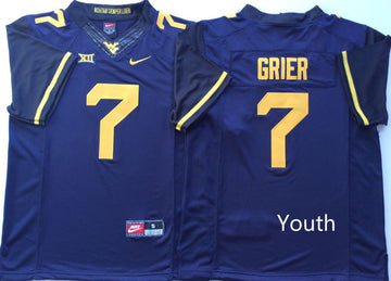 Will Grier West Virginia Mountaineers blue jersey