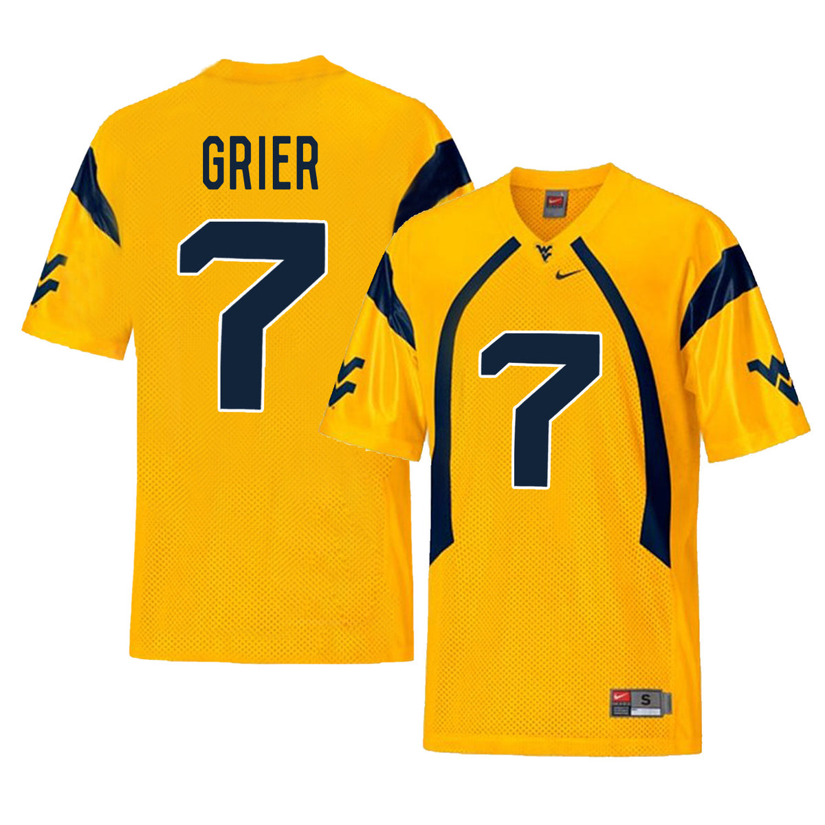Will Grier West Virginia Mountaineers gold jersey