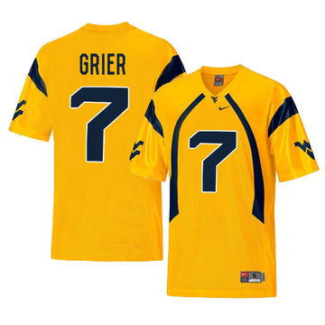 Will Grier West Virginia Mountaineers gold jersey