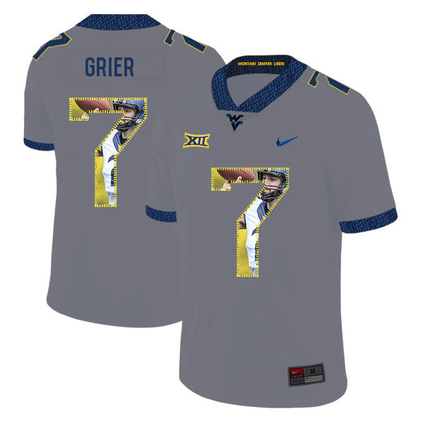 Will Grier West Virginia Mountaineers gray Fashion jersey
