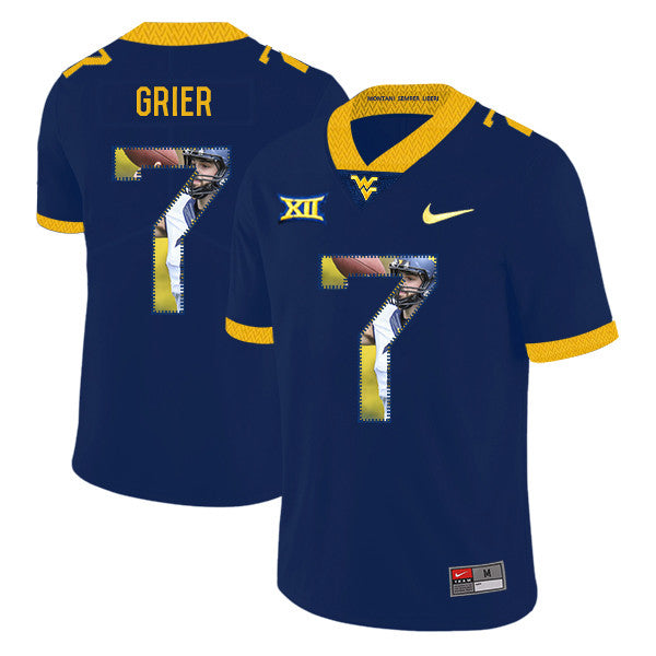 Will Grier West Virginia Mountaineers navy Fashion jersey