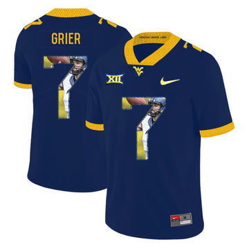 Will Grier West Virginia Mountaineers navy Fashion jersey