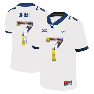 Will Grier West Virginia Mountaineers white Fashion jersey