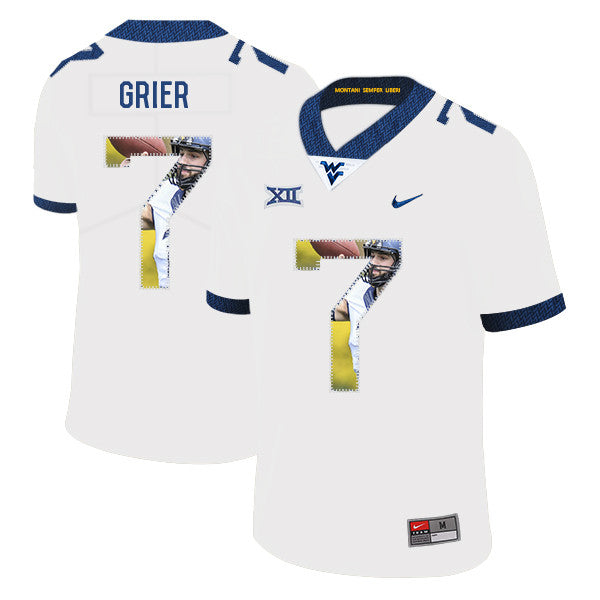 Will Grier West Virginia Mountaineers white Fashion jersey