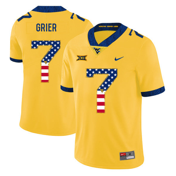 Will Grier West Virginia Mountaineers yellow jersey