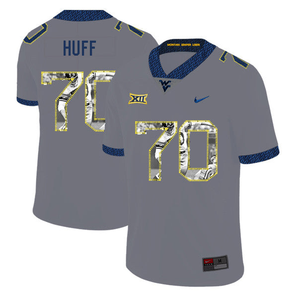 Sam Huff West Virginia Mountaineers gray Fashion jersey