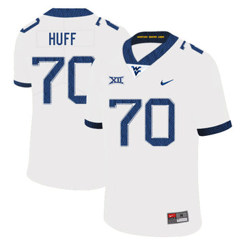 Sam Huff West Virginia Mountaineers white jersey