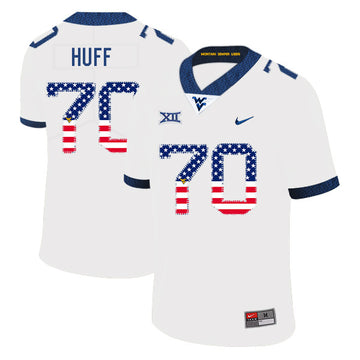Sam Huff West Virginia Mountaineers white jersey