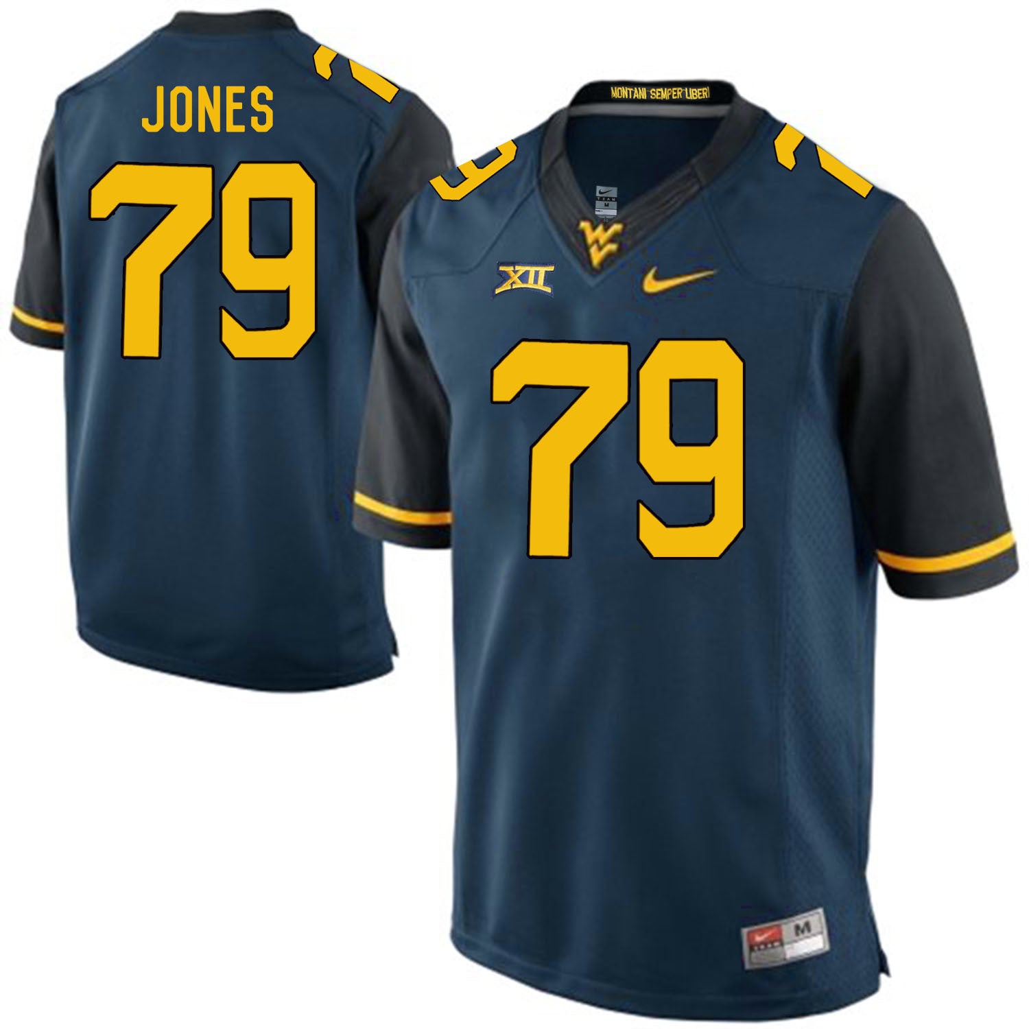 Matt Jones West Virginia Mountaineers blue jersey