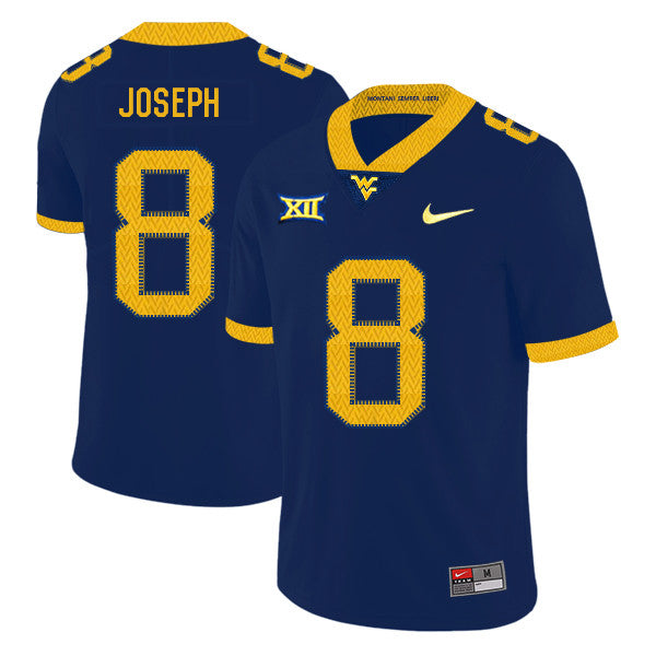 Karl Joseph West Virginia Mountaineers navy jersey