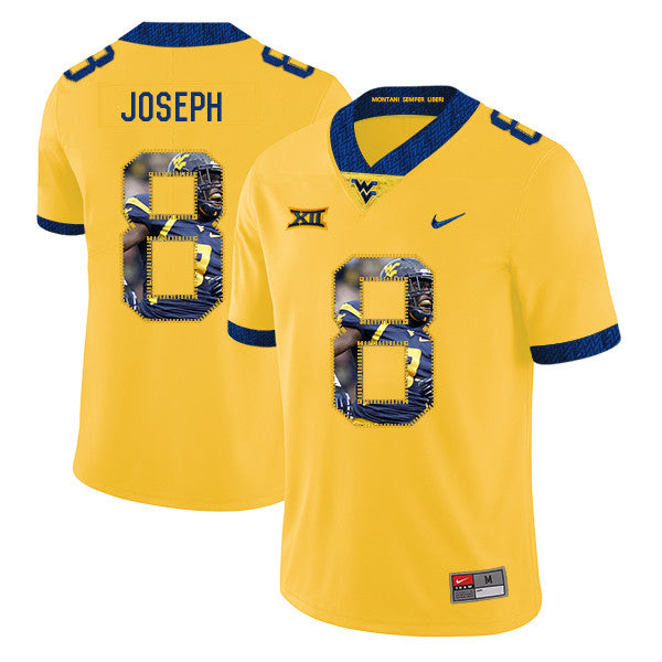 Karl Joseph West Virginia Mountaineers yellow Fashion jersey