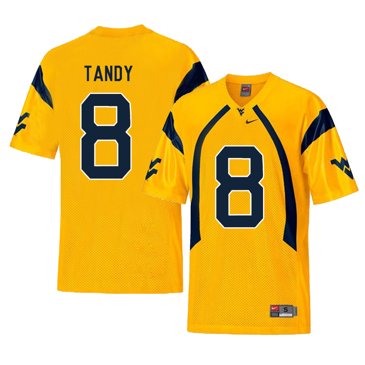Keith Tandy West Virginia Mountaineers gold jersey