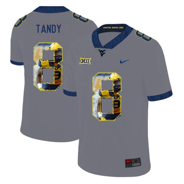 Keith Tandy West Virginia Mountaineers gray Fashion jersey