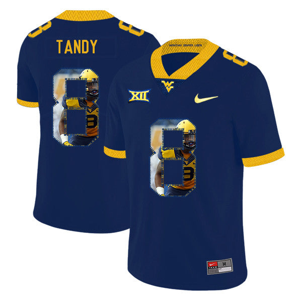 Keith Tandy West Virginia Mountaineers navy Fashion jersey
