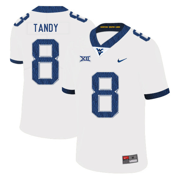 Keith Tandy West Virginia Mountaineers white jersey