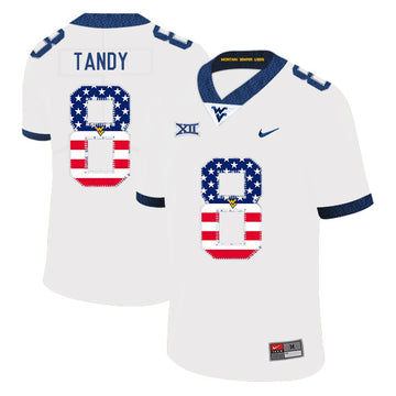 Keith Tandy West Virginia Mountaineers white jersey