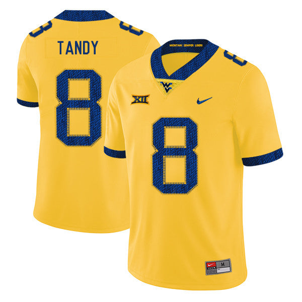 Keith Tandy West Virginia Mountaineers yellow jersey