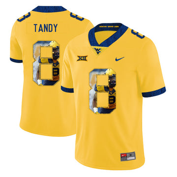 Keith Tandy West Virginia Mountaineers yellow Fashion jersey