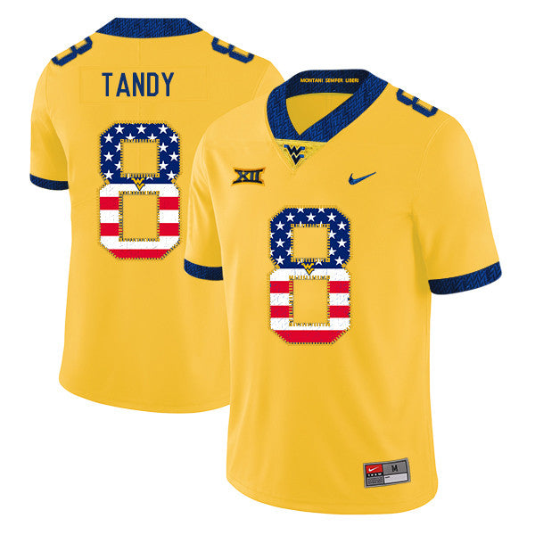 Keith Tandy West Virginia Mountaineers yellow jersey