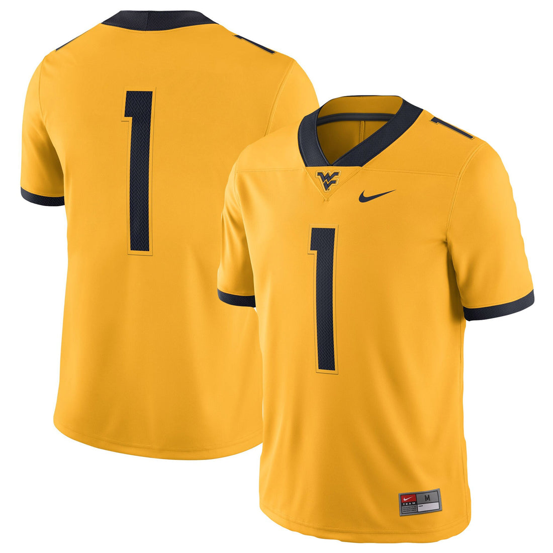 West Virginia Mountaineers gold Alternate jersey