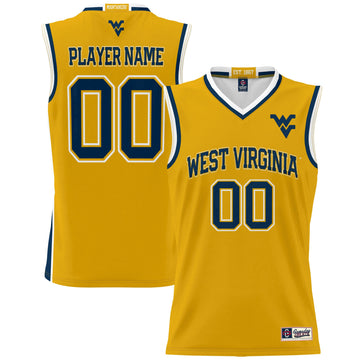 West Virginia Mountaineers gold jersey
